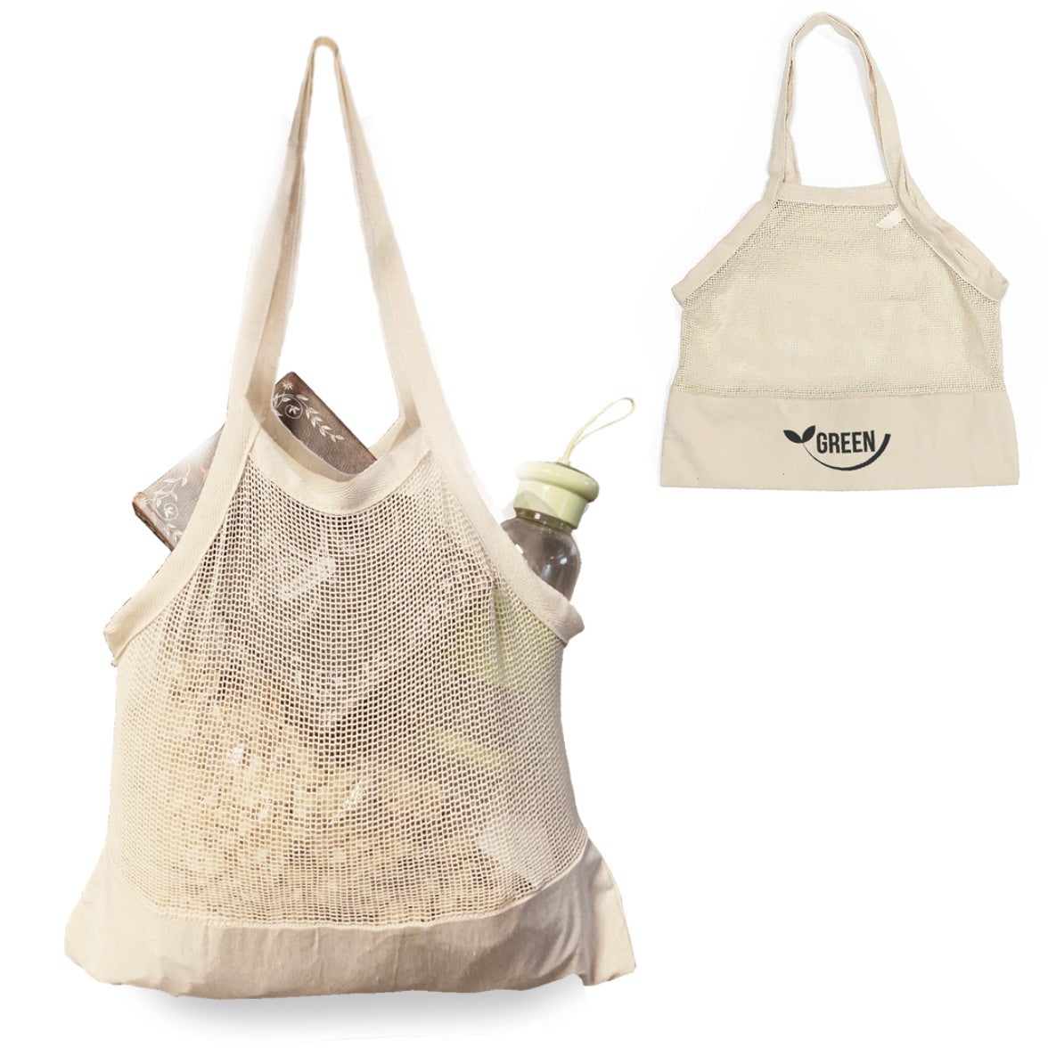 Custom Cotton Mesh Market Bag 16x14 Eco Promotional Products